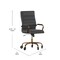 Flash Furniture Black LeatherSoft Roller Wheel Executive Chair GO-2286H-BK-GLD-RLB-GG - alternate 8